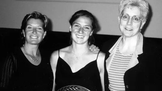 Missy Meharg, Autumn Welsh, and Debbie Yow at the Honda Award ceremony