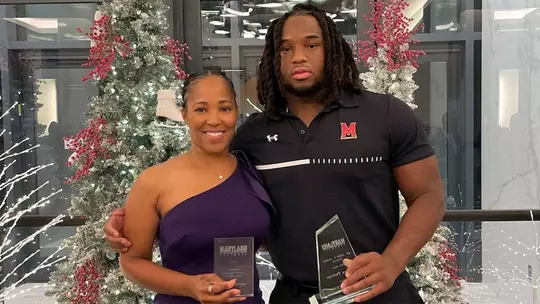 Jordan Phillips with his mother