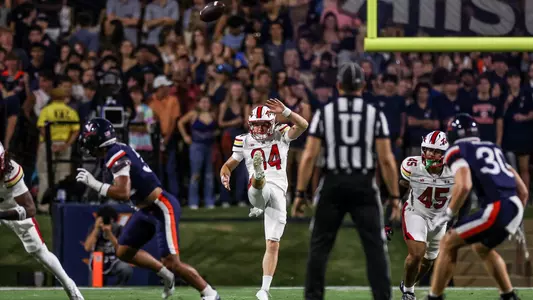 Bryce McFerson punts at Virginia