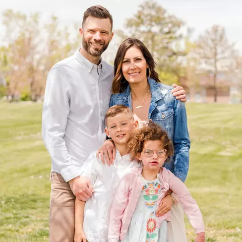 Lee Zink with his family
