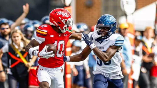 Tai Felton with a 61-yard reception vs. Villanova