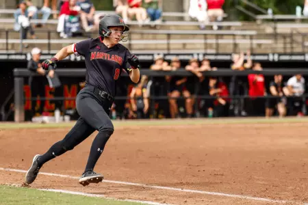 Utility Mariah Penta (8)
Maryland Softball Game 1 vs. Villanova at the Softball Stadium in College Park, MD on Sunday, September 22, 2024.
Dylan Davies/Maryland Athletics
