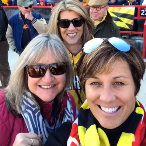 Patty Corson Robbins at Letterwinners Day in 2019