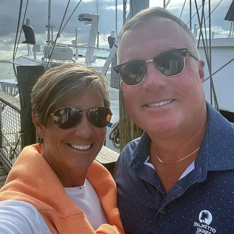 Patty Corson Robbins with her husband