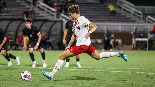 Leon Koehl Takes Shot from the Penalty Spot