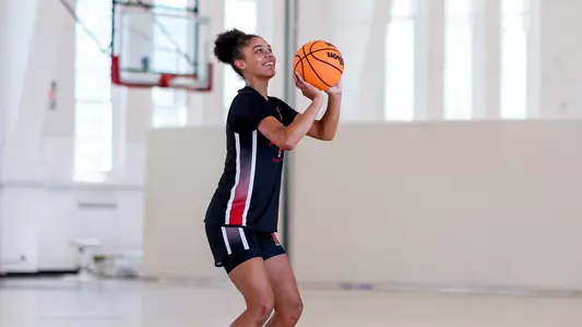 Ava McKennie shoot at practice