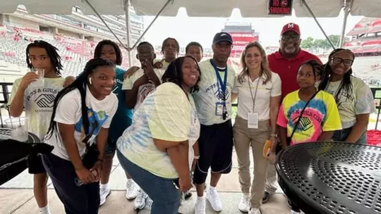 Doug Lawrence with the Harrisburg Boys and Girls Club