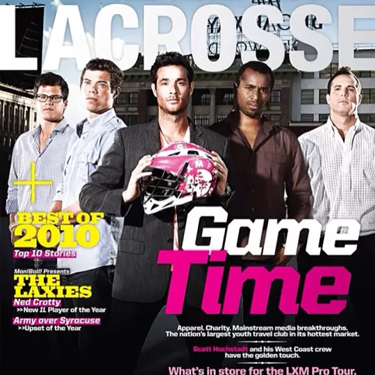Scott Hochstadt on the cover of Inside Lacrosse magazine