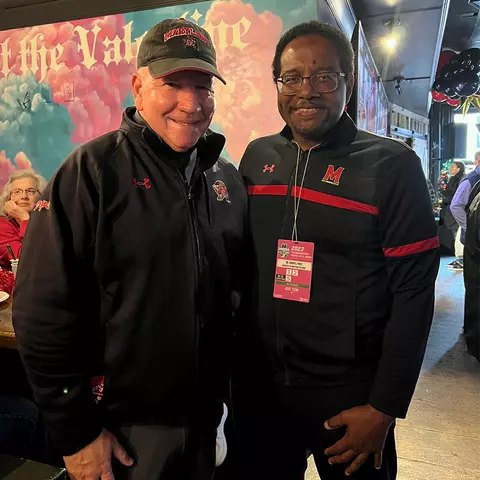 Dr. Ken Baron with Maryland President Pines