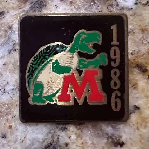 Dr. Ken Baron's graduation pin from 1986