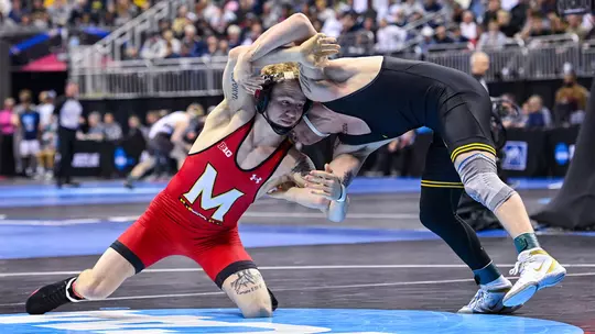 Braxton Brown at the 2023 NCAA Wrestling championships