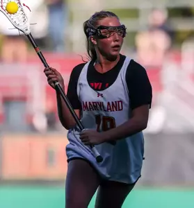 Midfield Sawyer Scarola (19)
Maryland Women's Lacrosse Fall Game vs. England at the Maryland Field Hockey and Lacrosse Complex in College Park, MD on Friday, Oct 10, 2025.
Rose Fernandes/ Maryland Athletics