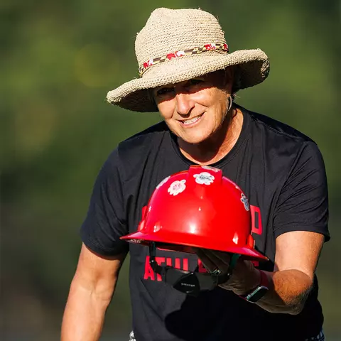 Missy Meharg with The Hard Hat