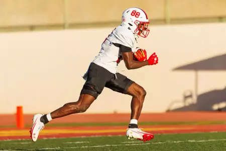 Wide Receiver Justin DeVaughn (88)
Photos from Football Practice at Sartoris Field in Glendale, CA on Thursday, Oct. 16, 2025.
Grayson Belanger/Maryland Terrapins