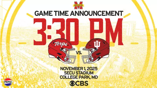 Maryland Indiana Football Game Time Nov. 1