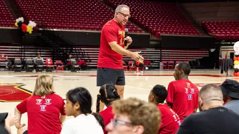 Buzz Williams at his Buzz's Bunch camp