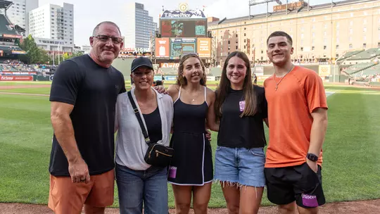 Buzz Williams with his family at Oriole Park at Camden Yards