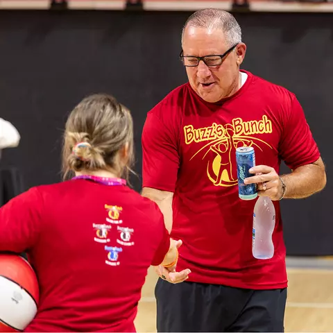 Buzz Williams at his Buzz's Bunch camp