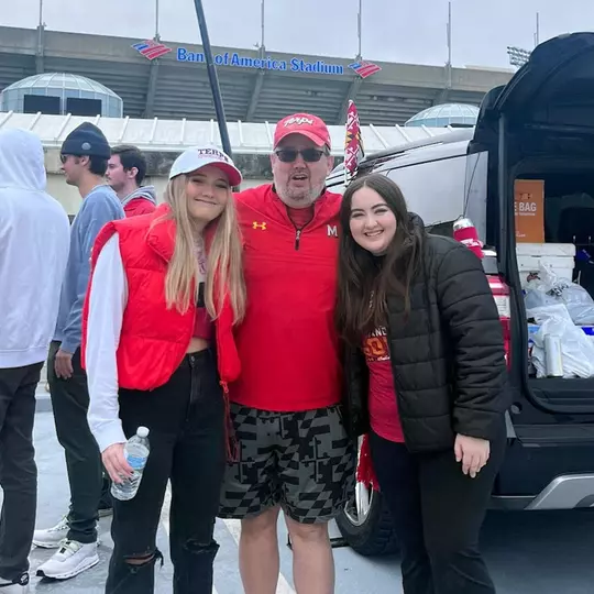 Brooke Martin with her family at the Duke's Mayo Bowl