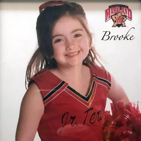 Brooke Martin as a Junior Terp as a child