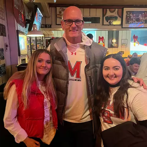 Brooke Martin with Scott Van Pelt in Bentleys