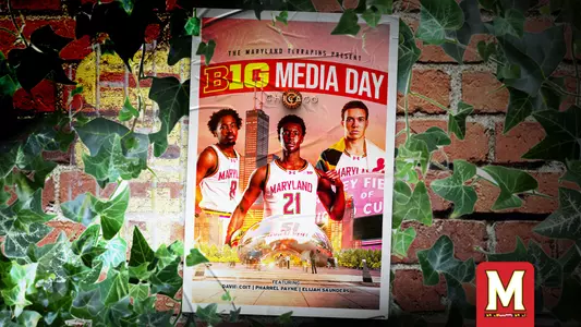 Maryland Men's Basketball Big Ten Media Day Graphic
