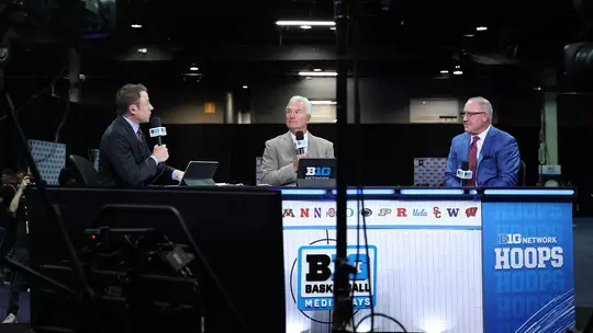 Head coach Buzz Williams at 2025-26 Men's Basketball Big Ten Media Day