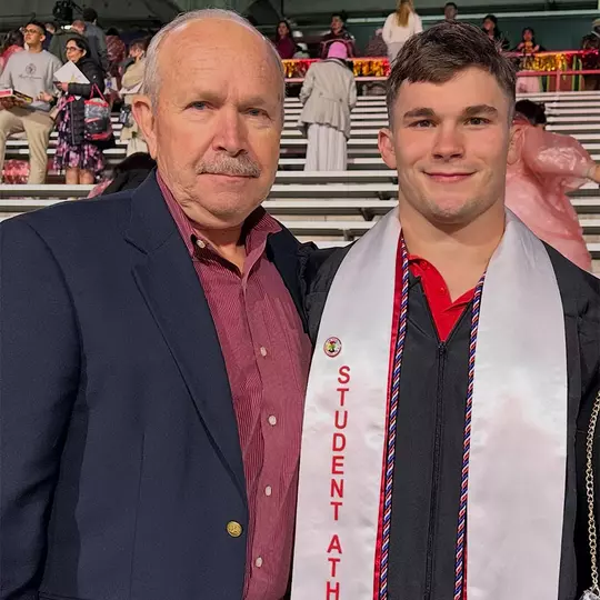John Martin Best with his father