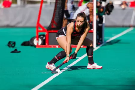 Midfielder/Forward Brinkley Eyre (3)
Maryland Terrapins Field Hockey vs Northeastern Huskies at Maryland Field Hockey Complex in College Park, MD on Sunday, Nov. 2, 2025.
Kevin Snyder/Maryland Terrapins