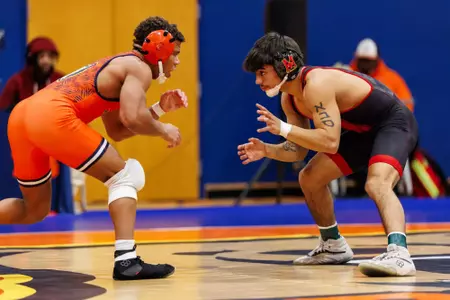 Abram Cline
Maryland Terrapins Wrestling vs Morgan State Bears at Edward P. Hurt Gymnasium in Baltimore, MD on Friday, Nov. 21, 2025.
Kevin Snyder/Maryland Terrapins