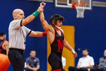 Abram Cline
Maryland Terrapins Wrestling vs Morgan State Bears at Edward P. Hurt Gymnasium in Baltimore, MD on Friday, Nov. 21, 2025.
Kevin Snyder/Maryland Terrapins