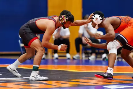 Dario Lemus
Maryland Terrapins Wrestling vs Morgan State Bears at Edward P. Hurt Gymnasium in Baltimore, MD on Friday, Nov. 21, 2025.
Kevin Snyder/Maryland Terrapins