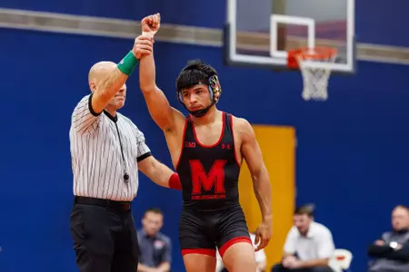 Dario Lemus
Maryland Terrapins Wrestling vs Morgan State Bears at Edward P. Hurt Gymnasium in Baltimore, MD on Friday, Nov. 21, 2025.
Kevin Snyder/Maryland Terrapins
