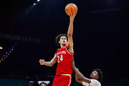 Forward Aleks Alston (24)
Maryland Terrapins Men's Basketball vs Alabama Crimson Tide at Grand Garden Arena in Las Vegas, NV on Thursday, Nov. 27, 2025.
Kevin Snyder/Maryland Terrapins