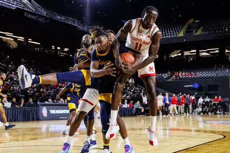 Guard/Forward George Turkson Jr. (11)
Maryland Terrapins Men's Basketball vs Coppin State Eagles at CFG Bank Arena in Baltimore, MD on Monday, Nov. 3, 2025.
Kevin Snyder/Maryland Terrapins