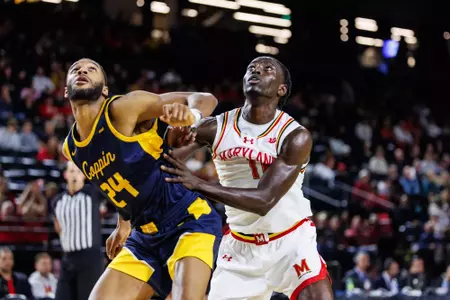Guard/Forward George Turkson Jr. (11)
Maryland Terrapins Men's Basketball vs Coppin State Eagles at CFG Bank Arena in Baltimore, MD on Monday, Nov. 3, 2025.
Kevin Snyder/Maryland Terrapins