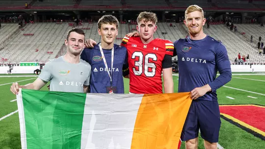 Sean O'Haire with the crew from Leader Kicking