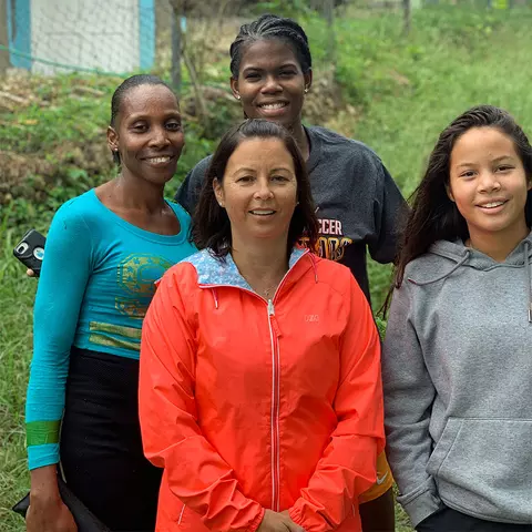 Mia Mitchell on a mission trip to Jamaica