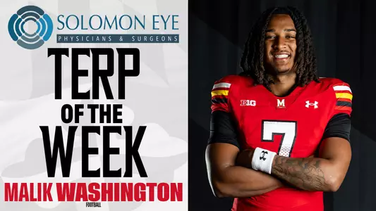 Malik Washington Terp of the Week Graphic - December 2025