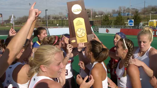 Maryland Field Hockey celebrates winning the 2005 NCAA Championship