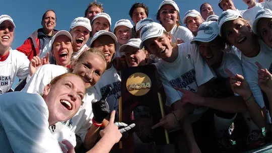 Maryland Field Hockey celebrates winning the 2008 NCAA Championship