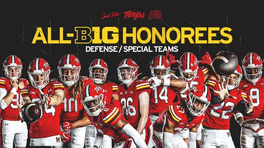 All-Big Ten honorees graphic 2025 defense and special teams