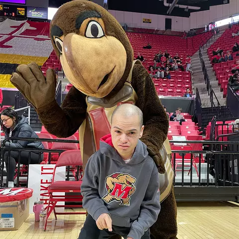 Zachary McFarland and Testudo