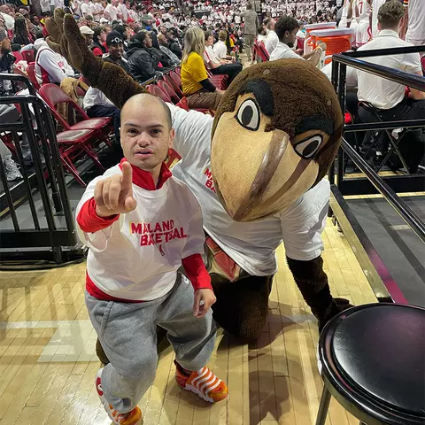 Zachary McFarland and Testudo