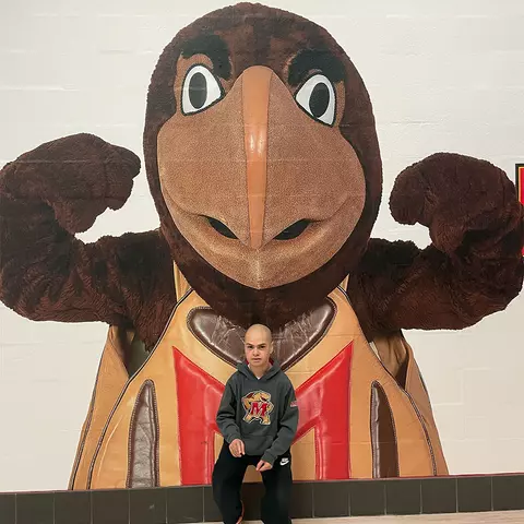 Zachary McFarland and Testudo