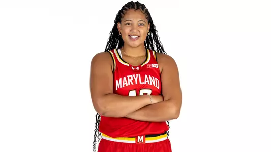 Breanna Williams red uniform posed