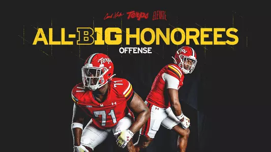 Maryland Football All-Big Ten honorees on Offense 2025