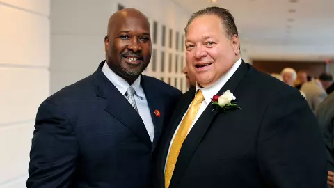 Kevin Glover and Paul Vellano at the 2012 Maryland Athletics Hall of Fame Induction