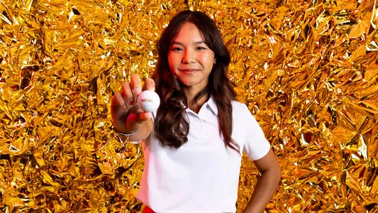 Panassaya Somchit gold background