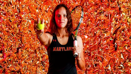Ema Kovacevic Red Gold Background